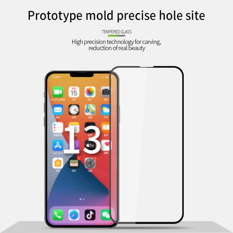 For iPhone 13 mini MOFI 9H 2.5D Full Screen Tempered Glass Film (Black)