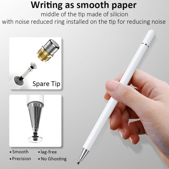 AT-23 High-precision Touch Screen Pen Stylus with 2 Pen Tip