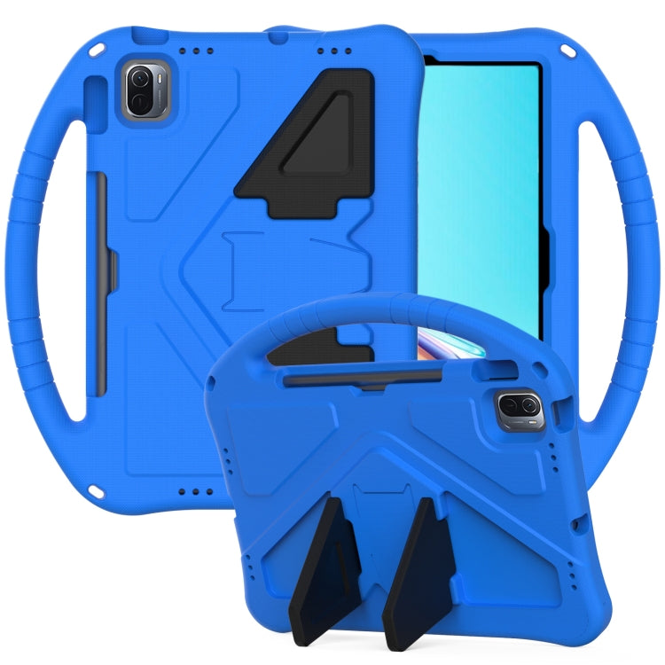 For Huawei MatePad 11 ���2021��� EVA Flat Anti Falling Protective Case Shell with Holder(Blue)
