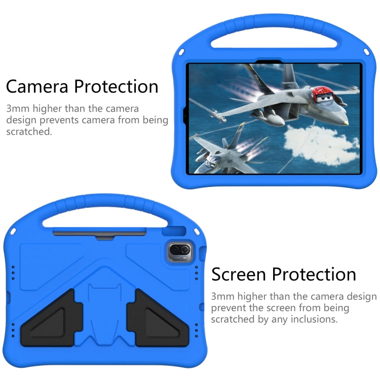 For Huawei MatePad 11 ���2021��� EVA Flat Anti Falling Protective Case Shell with Holder(Blue)