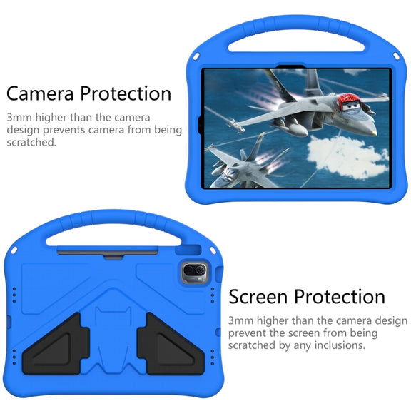 For Huawei MatePad 11 ���2021��� EVA Flat Anti Falling Protective Case Shell with Holder(Blue)