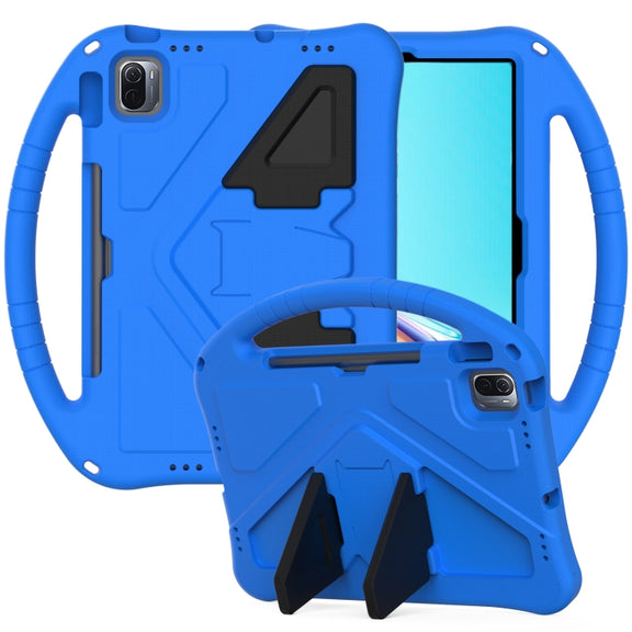 For Huawei MatePad 11 ���2021��� EVA Flat Anti Falling Protective Case Shell with Holder(Blue)