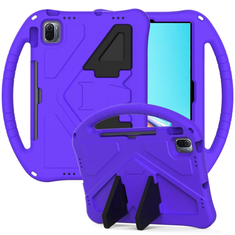 For Huawei MatePad 11 ���2021��� EVA Flat Anti Falling Protective Case Shell with Holder(Purple)