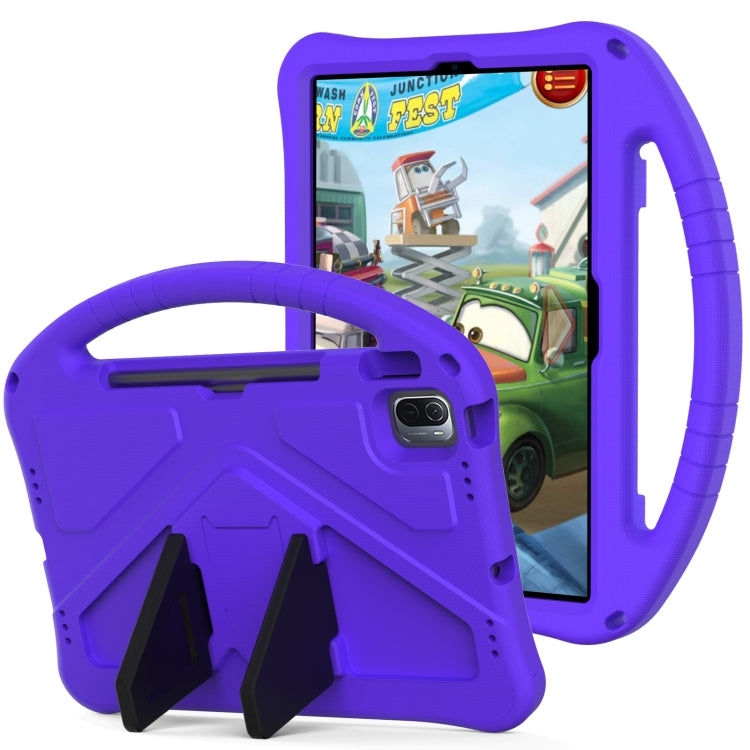 For Huawei MatePad 11 ���2021��� EVA Flat Anti Falling Protective Case Shell with Holder(Purple)