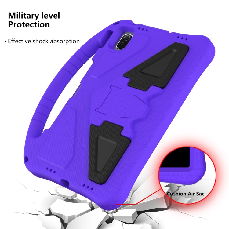 For Huawei MatePad 11 ���2021��� EVA Flat Anti Falling Protective Case Shell with Holder(Purple)