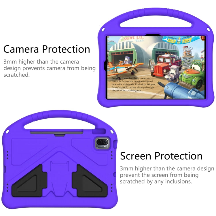 For Huawei MatePad 11 ���2021��� EVA Flat Anti Falling Protective Case Shell with Holder(Purple)