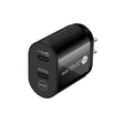 40W Dual Port PD / Type-C Fast Charger for iPhone / iPad Series, US Plug(Black) - USB Charger by PMC TechLife | Online Shopping South Africa | PMC TechLife | Buy Now Pay Later Mobicred