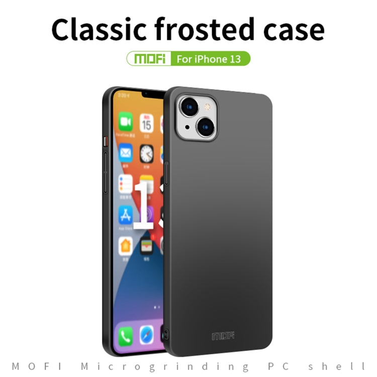 For iPhone 13 MOFI Frosted PC Ultra-thin Hard Case(Red)