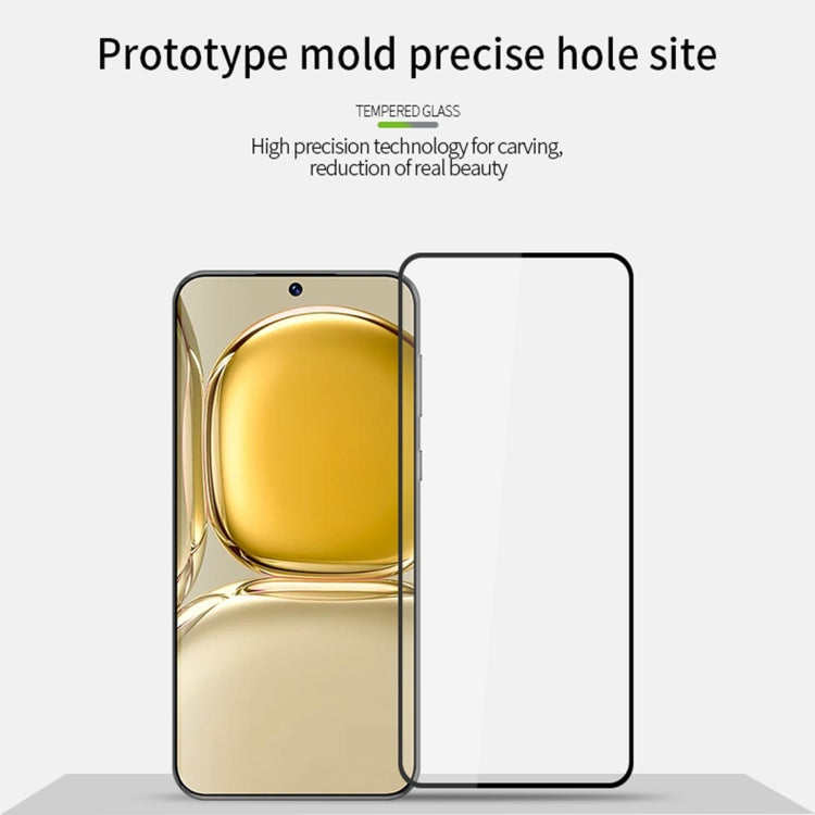 For Huawei P50 MOFI 9H 2.5D Full Screen Tempered Glass Film(Black)