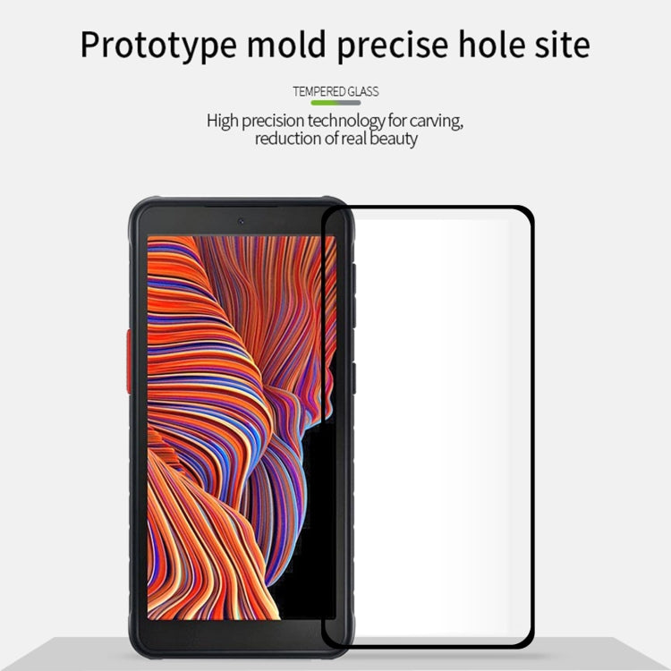 For Samsung Galaxy Xcover 5 MOFI 9H 2.5D Full Screen Tempered Glass Film(Black)