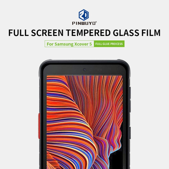 For Samsung Galaxy Xcover 5 MOFI 9H 2.5D Full Screen Tempered Glass Film(Black)