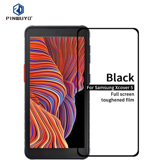 For Samsung Galaxy Xcover 5 MOFI 9H 2.5D Full Screen Tempered Glass Film(Black)