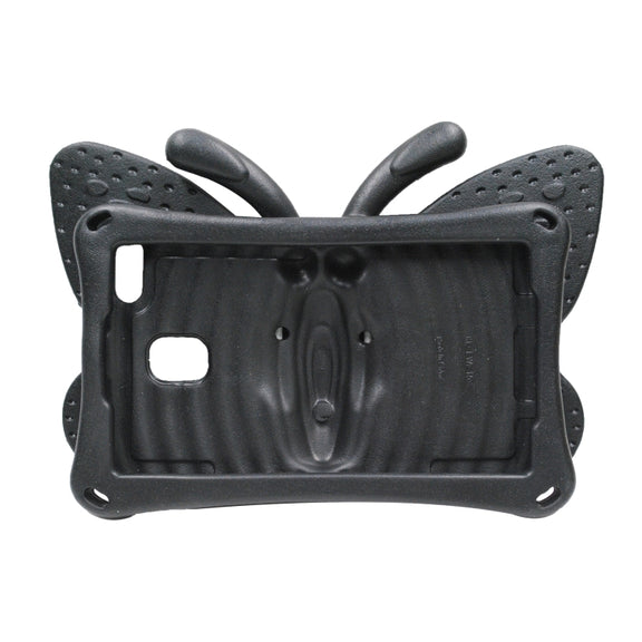 For Amazon Kindle Fire HD 8 2020 Butterfly Bracket Style EVA Children Falling Proof Cover Protective Case(Black)
