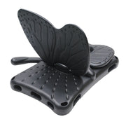 For Amazon Kindle Fire HD 8 2020 Butterfly Bracket Style EVA Children Falling Proof Cover Protective Case(Black)