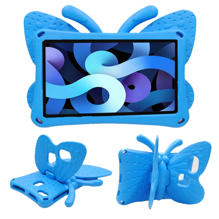 For Amazon Kindle Fire HD 8 2020 Butterfly Bracket Style EVA Children Falling Proof Cover Protective Case(Blue)