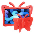 For Lenovo Tab M10 Plus TB-X606F/X 10.1 Butterfly Bracket Style EVA Children Falling Proof Cover Protective Case(Red) - Lenovo by PMC TechLife | Online Shopping South Africa | PMC TechLife | Buy Now Pay Later Mobicred