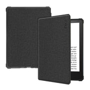 For Amazon Kindle Paperwhite 5 2021 ENKAY Solid Color Denim Texture Horizontal Flip Leather Tablet Case with Sleep / Wake-up Function(Black)