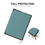 For Amazon Kindle Paperwhite 5 2021 ENKAY Solid Color Denim Texture Horizontal Flip Leather Tablet Case with Sleep / Wake-up Function(Green)
