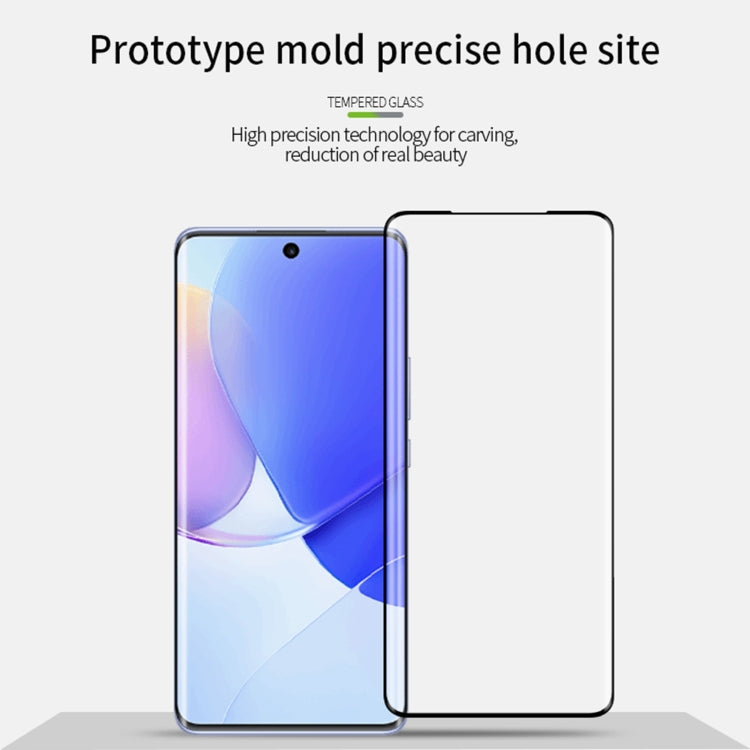For Huawei nova 9 MOFI 9H 3D Explosion-Proof Hot Bending Full Screen Tempered Glass Film(Black)