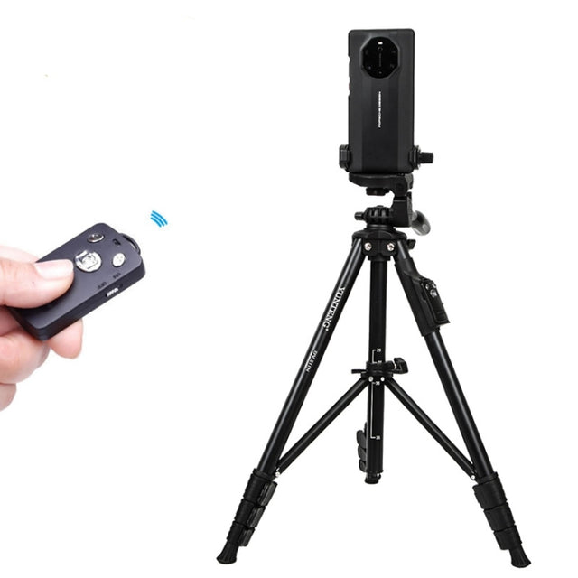 YUNTENG 211N Aluminum Tripod Mount with Bluetooth Remote Control & 3-Way Head & Phone Clamp