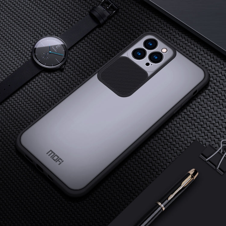 For iPhone 13 Pro MOFI Translucent Frosted PC + TPU Phone Case(Black)