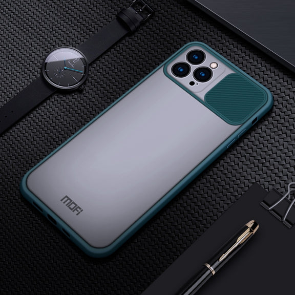 For iPhone 13 Pro Max MOFI Translucent Frosted PC + TPU Phone Case(Green)