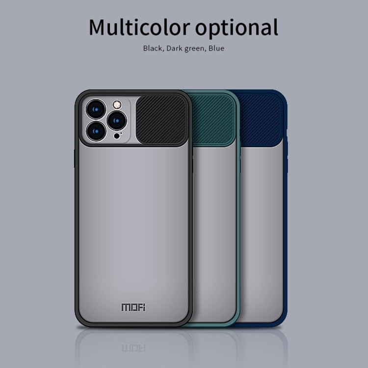 For iPhone 13 Pro Max MOFI Translucent Frosted PC + TPU Phone Case(Blue)