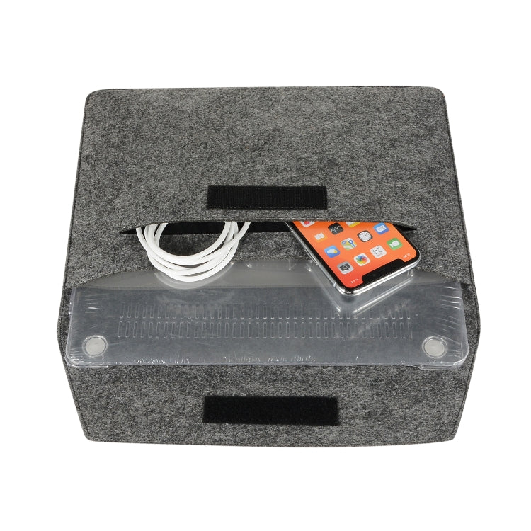 Felt Liner Bag Computer Bag Notebook Protective Cover For 13 inch(Black)