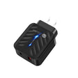 PD03 20W Type-C + QC3.0 USB Charger with Indicator Light, US Plug(Black) - USB Charger by PMC TechLife | Online Shopping South Africa | PMC TechLife | Buy Now Pay Later Mobicred