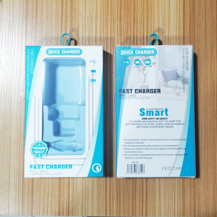 PD03 20W Type-C + QC3.0 USB Charger with Indicator Light, EU Plug(White)