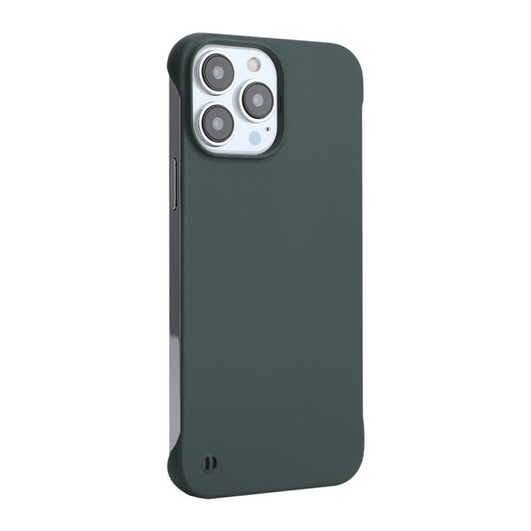 For iPhone 12 Pro Max ENKAY Matte Frameless Hard PC Case(Dark Green)