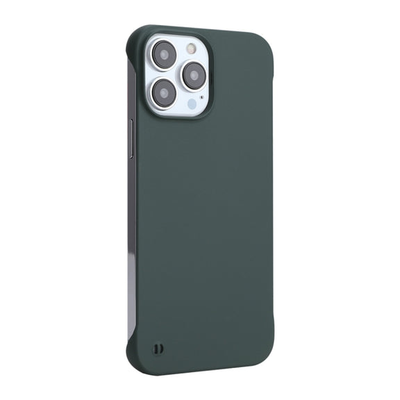 For iPhone 12 Pro Max ENKAY Matte Frameless Hard PC Case(Dark Green)