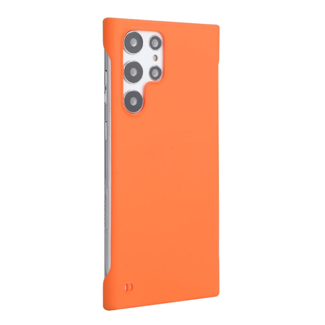 For Samsung Galaxy S22 Ultra 5G ENKAY Matte Frameless Hard PC Case(Orange)