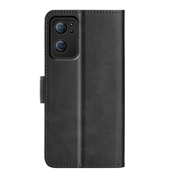 For OPPO Reno7 5G / Find X5 Lite Dual-side Magnetic Flip Leather Case(Black)