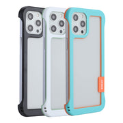 For iPhone 12 Pro Max ENKAY Frameless Hollow Shockproof PC Case(Black)