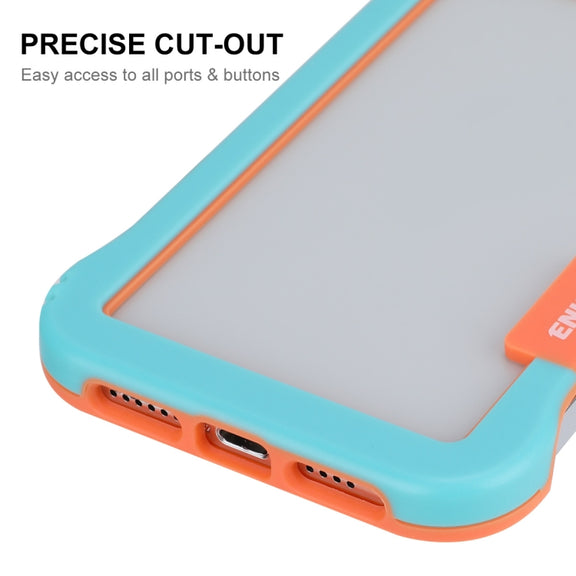 For iPhone 12 Pro Max ENKAY Frameless Hollow Shockproof PC Case(Black)