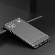 For LG K92 MOFI Gentleness Brushed Carbon Fiber Soft TPU Case(Gray)