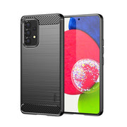 For Samsung Galaxy A53 5G MOFI Gentleness Brushed Carbon Fiber Soft TPU Case(Black)