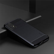 For Samsung Galaxy A53 5G  MOFI Gentleness Brushed Carbon Fiber Soft TPU Case(Blue)