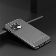 For OnePlus 10 Pro 5G MOFI Gentleness Brushed Carbon Fiber Soft TPU Case(Grey)