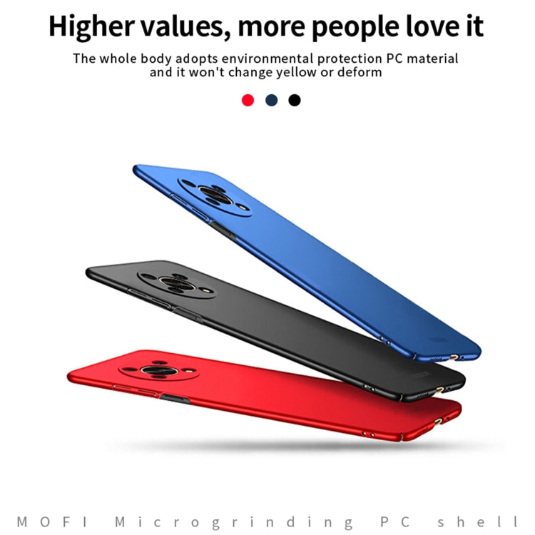 For Honor X30 5G MOFI Frosted PC Ultra-thin Hard Case(Black)