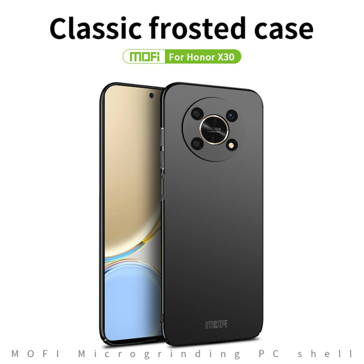 For Honor X30 5G MOFI Frosted PC Ultra-thin Hard Case(Black)