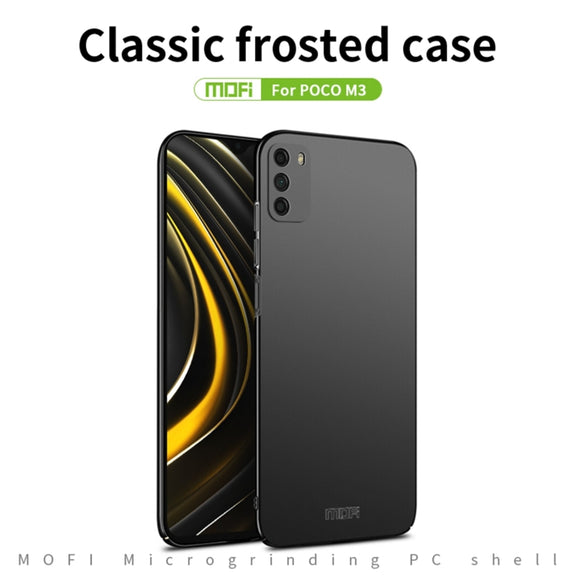 For Xiaomi Poco M3 / Redmi 9T MOFI Frosted PC Ultra-thin Hard Case(Blue)