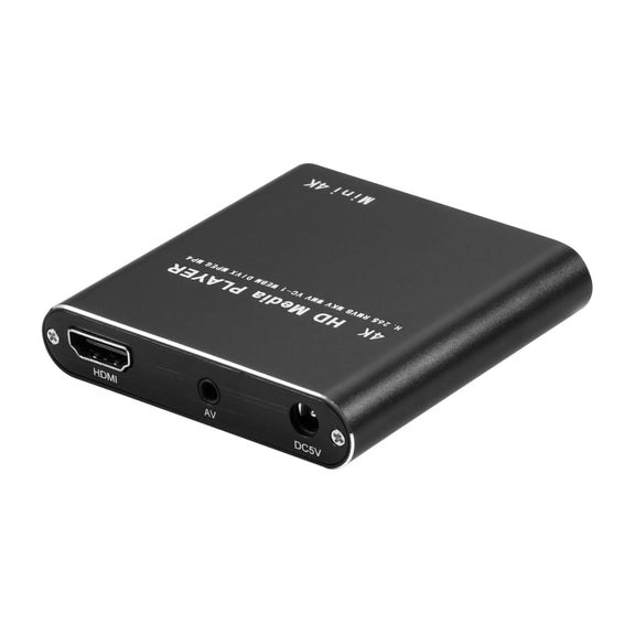 X9 HD Multimedia Player 4K Video Loop USB External Media Player AD Player(EU  Plug)