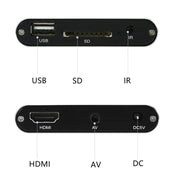 X9 HD Multimedia Player 4K Video Loop USB External Media Player AD Player(EU  Plug)