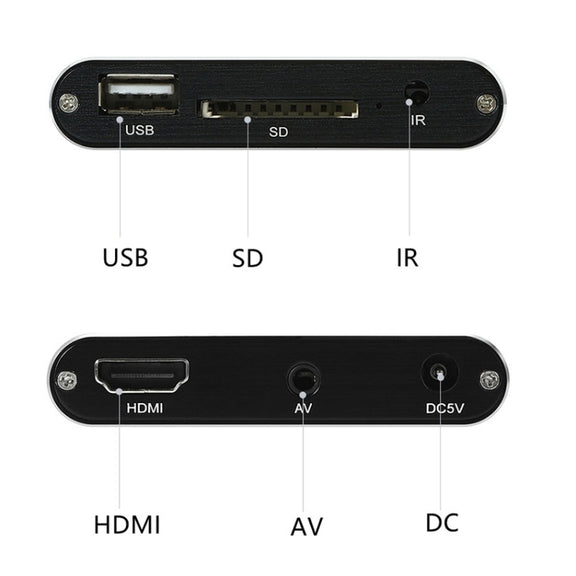 X9 HD Multimedia Player 4K Video Loop USB External Media Player AD Player(EU  Plug)
