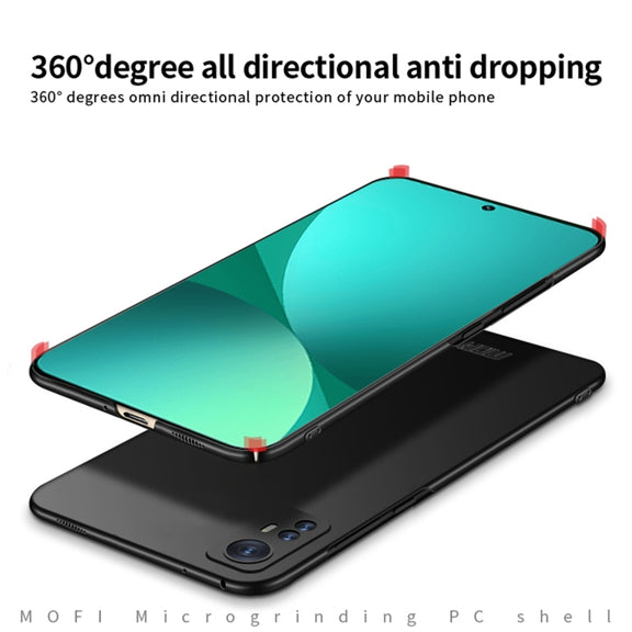 For Xiaomi 12 Pro MOFI Frosted PC Ultra-thin Hard Phone Case(Blue)