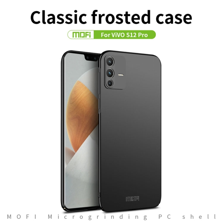 For vivo S12 Pro MOFI Frosted PC Ultra-thin Hard Phone Case(Red)