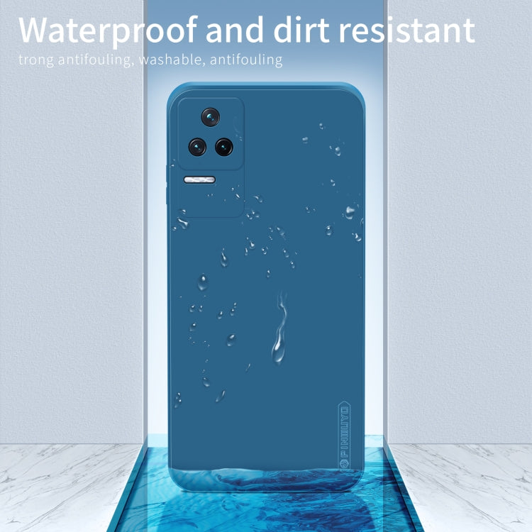 For Xiaomi Redmi K40S PINWUYO Sense Series Liquid Silicone TPU Phone Case(Blue)