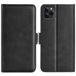 For Blackview A95 Dual-side Magnetic Buckle Leather Phone Case(Black) - More Brand by PMC TechLife | Online Shopping South Africa | PMC TechLife